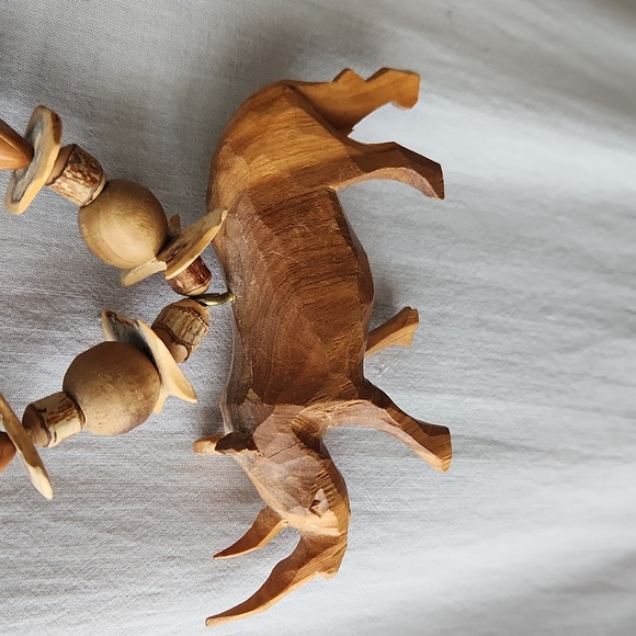WOODEN ANIMAL Necklace Vintage - Picture 2 of 7